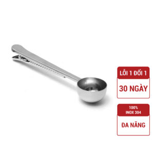 Thìa Đong Cà Phê Đa Năng Kẹp Miệng Túi Bằng Thép Không Gỉ