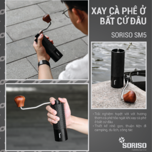 Cối Xay Cà Phê Cầm Tay Lưỡi Thép Soriso SM5 - Lưỡi 5 Cánh 2 coi xay ca phe cam tay soriso sm5 soriso.vn 1