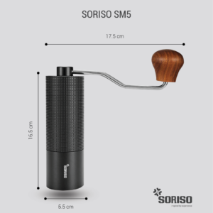 Cối Xay Cà Phê Cầm Tay Lưỡi Thép Soriso SM5 - Lưỡi 5 Cánh 5 coi xay ca phe cam tay soriso sm5 soriso.vn