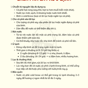 Cà Phê Ủ Lạnh Cool Brew Tỉnh Táo Tây Nguyên Soul 10 1