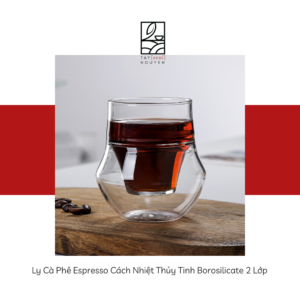 Ly Cà Phê Espresso Cách Nhiệt Thủy Tinh Borosilicate 2 Lớp SGL3 3 1