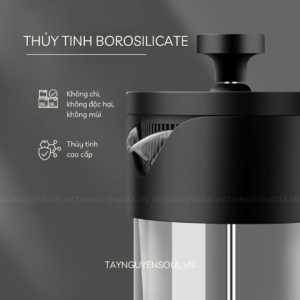 COMBO Cà Phê French Press Pha Cà Phê Kiểu Pháp 2 binh french press pha ca phe kieu phap taynguyensoul.vn