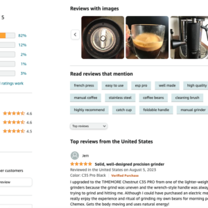 coi xay ca phe cam tay timemore chestnut c3 esp pro amazon review