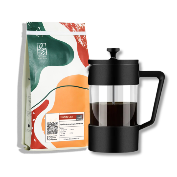 COMBO Cà Phê French Press Pha Cà Phê Kiểu Pháp-1- COMBO Ca Phe French Press Pha Ca Phe Kieu Phap 1