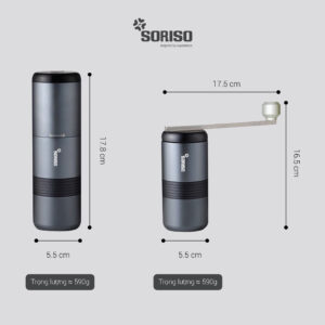 Máy Xay Cà Phê Cầm Tay 2In1 SORISO SG1 Master (Bản nâng cấp lưỡi Titanium) 3 Coi xay ca phe cam tay 2in1 soriso sg1 master 5 taynguyensoul.vn