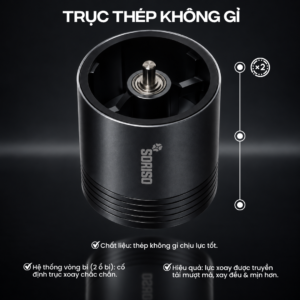 Máy Xay Cà Phê Cầm Tay 2In1 SORISO SG1 Master (Bản nâng cấp lưỡi Titanium) 5 may xay ca phe tu dong thu cong soriso sg1 master soriso.vn 5