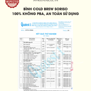 Bình Pha Cold Brew SORISO 7 phin giayhop sck inox