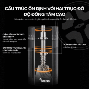 Cối Xay Cà Phê Cầm Tay Lưỡi Thép Soriso SMA7 - 7 Cánh 4 coi xay ca phe mini soriso sma7 e1749612207161