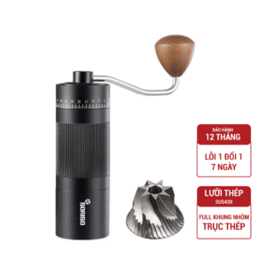 Cối Xay Cà Phê Cầm Tay Lưỡi Thép Soriso SMA7 - 7 Cánh - Màu đen
