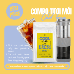COMBO Cà Phê Cold Brew Ủ Lạnh Premium 3 4