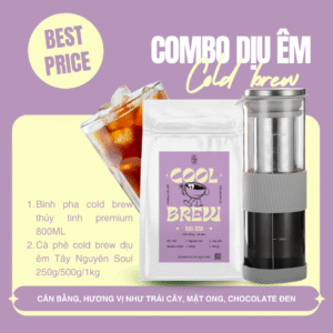 COMBO Cà Phê Cold Brew Ủ Lạnh Premium 1 8