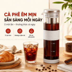 COMBO Cà Phê Cold Brew Ủ Lạnh Premium 16 BINH U COLD BREW 1L THUY TINH TAYNGUYENSOUL.VN