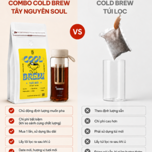 COMBO Cà Phê Cold Brew Best Seller (Gồm bình cold brew 600ml) 1 COMBO COLD BREW TAY NGUYEN SOUL 2