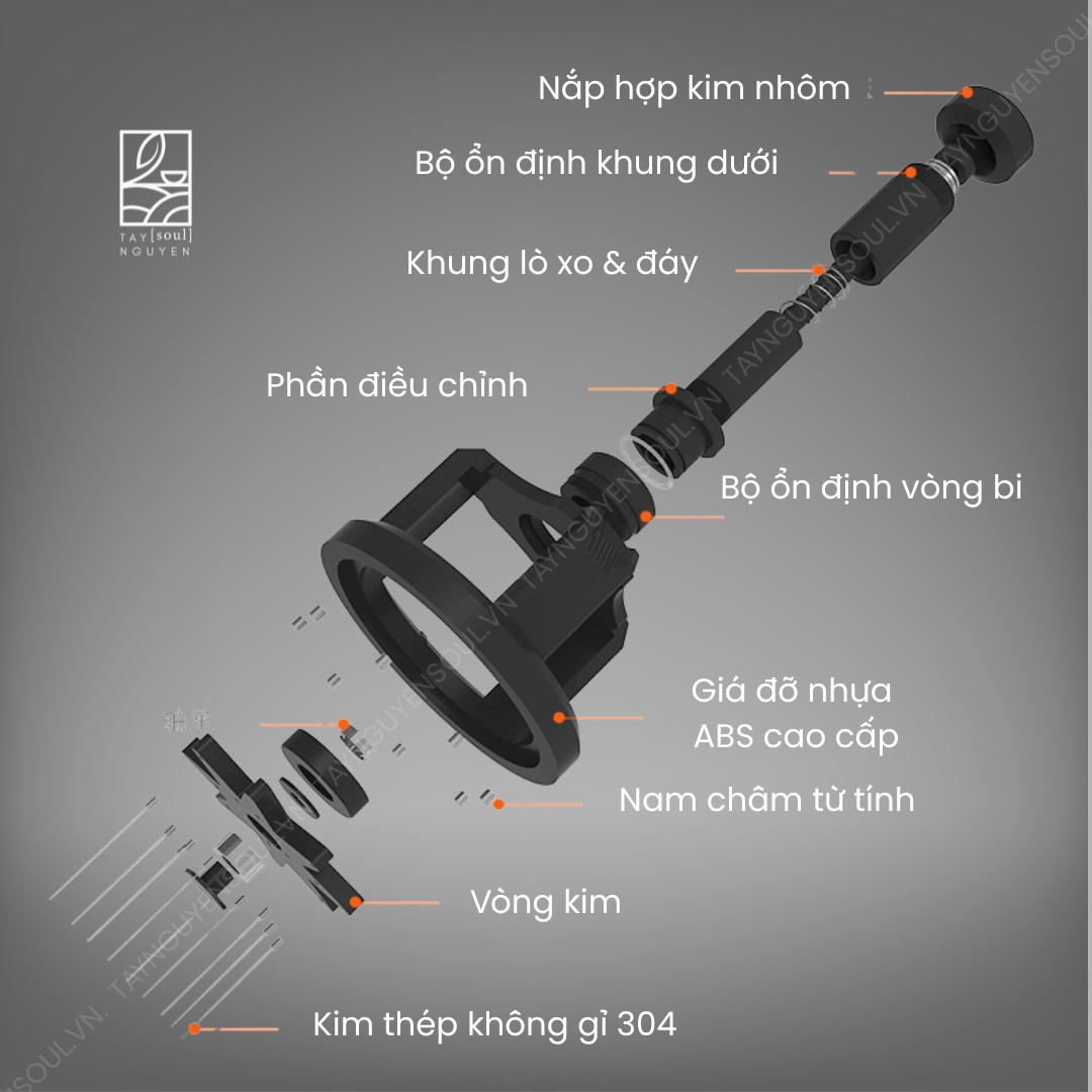 Dụng Cụ Đánh Tơi Bột Cà Phê Chuyên Nghiệp Nhấn Xoay Từ Tính 13 dung cu danh toi bot ca phe chuyen nghiep nhan xoay tu tinh taynguyensoul.vn .png 8